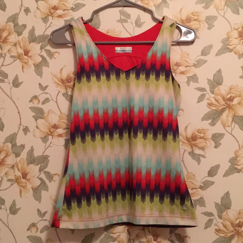 Small Columbia sports racerback tank top